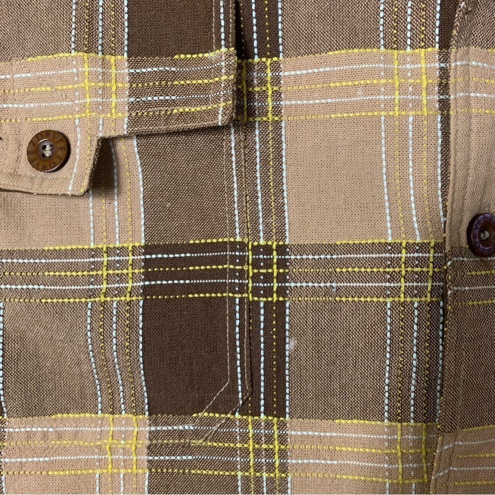 Y2K Veezo Wear Shirt Men's XL Short Sleeve Plaid Button Up Western Casual - Picture 8 of 15